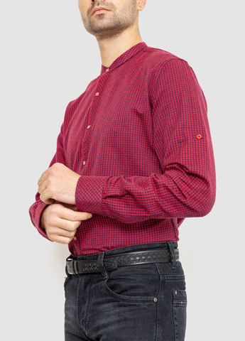 Красная классическая рубашка в клетку No Brand