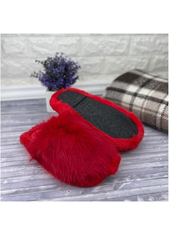 Тапочки жіночі домашні хутряні Е-00406-4 Червоні Sanlin (301423549)