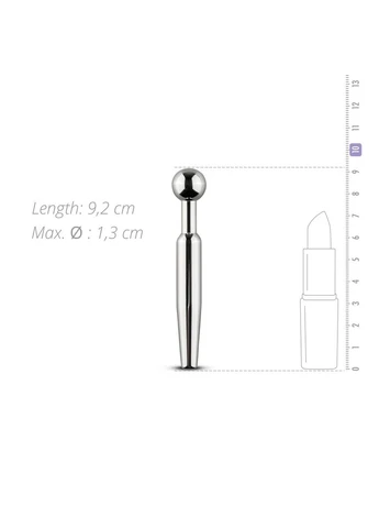 Полый уретральный стимулятор Hollow Penis Plug, длина 7,5см, диаметр 12мм - CherryLove Sinner Gear Unbendable (282960585)