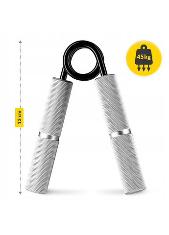 Эспандер кистевой 45 кг металлический Silver () 4FIZJO P-5907739313386 (360544225)