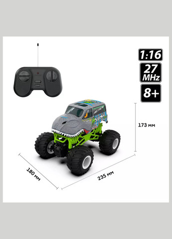 Машинка Bigfoot Dinosaur 1:16 на радіокеруванні (SL-360RHGR) Sulong Toys (326806043)