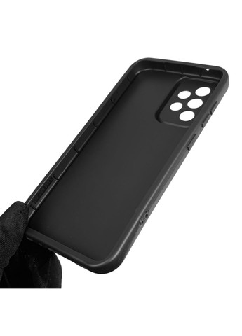 Чохол силіконовий Soft Touch з 3D принтом для Galaxy A52 4G (SM-A525) чорний (Повний захист камери) Samsung (371652920)