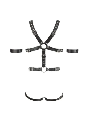 Портупея мужская кожа FETISH с кольцом для поддержания эрекции, S/M Zado (347287263)