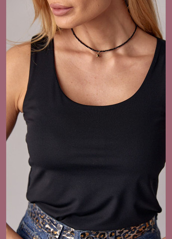 Эластичная женская майка - розовый Lurex — 293292943