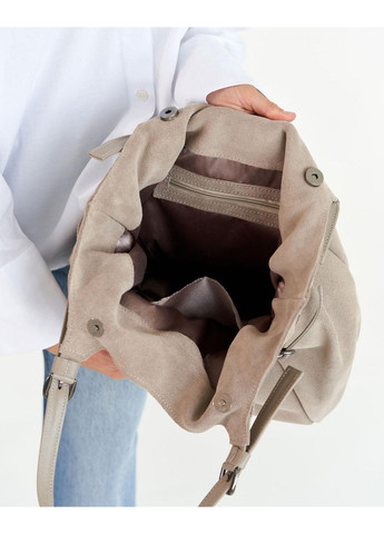 Кожаная женская сумка «Белинда» бежевая Guris (362177449)