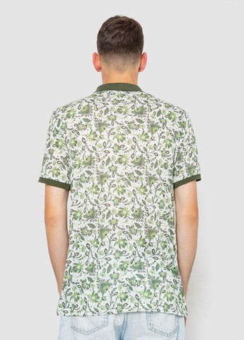 Молочна поло чоловіче котонове 247r304 з коротким рукавом Ager