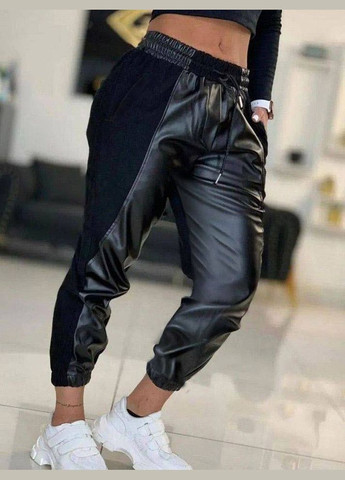 Жіночі штани джогери колір чорний р.50/52 449594 New Trend (282926591)