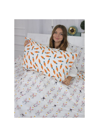 Постельное белье Бязь 17-0529 Bunnies white (m343070) Mirson Бязь 17-0529 Bunnies white Сімейний (366568543)