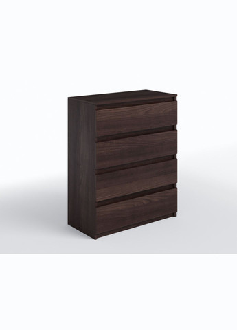 Комод з 4 шухлядами та прихованими ручками Т-215 Венге темний MORELI (335423899)