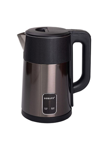 Электрочайник с автоматическим отключением 2.5 л дисковый бытовой 1500 Вт SK-09017GR Sokany (370974567)