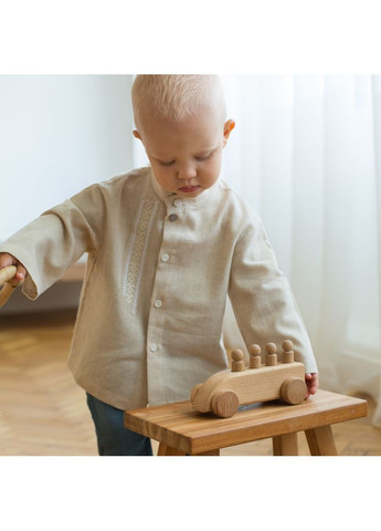 Бежева вишиванка з льону для хлопчиків Trendy Tot льон (370972662)