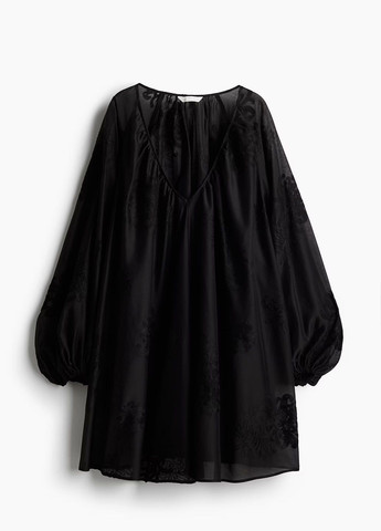 Черное деловое платье H&M однотонное