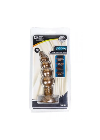 Анальна пробка ялинка Dark Muscle Cdt Bisley Gold на присосці Chisa (383092950)