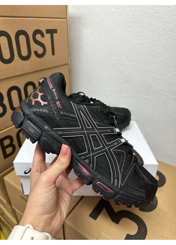 Черные демисезонные кроссовки мужские asics gel-kahana 8 black orange gor-tex асикс гель кахано No Brand