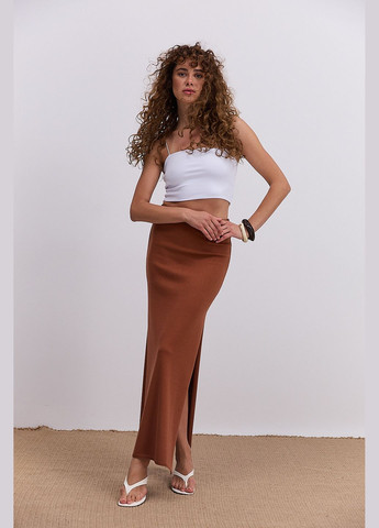 Кроп-топ белый с бретелями из резинки Arjen — 294907337