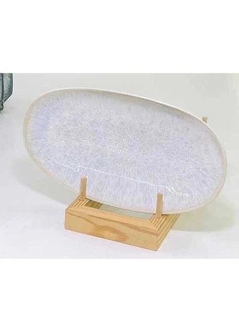 Тарелка овал 29x16,5x2,5 cm, «Уайт стоун» No Brand (386242098)