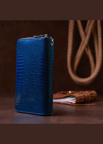 Жіночий гаманець з екошкіри на дві блискавки з монетницею Хамелеон 19022 KIVI (306881941)