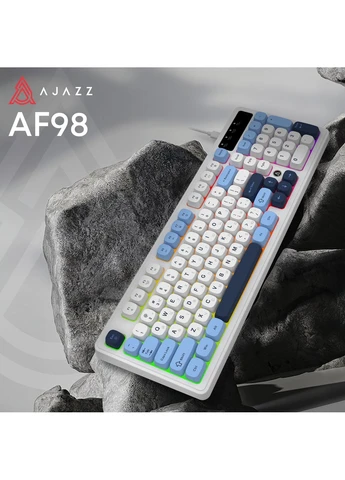 Клавиатура AF98 Black USB-C Glacier Blue (AF98-GB) Ajazz (375286262)