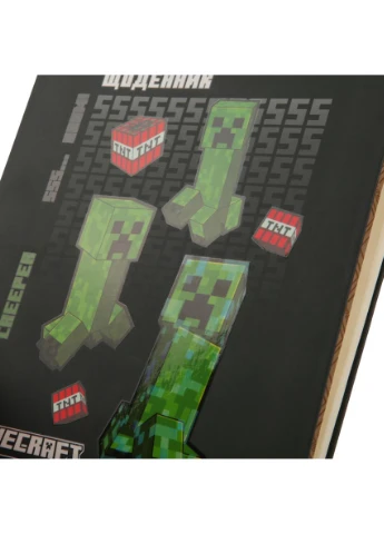 Дневник школьный твердый А5 Minecraft Creeper 911639 40 листов Yes (386539121)