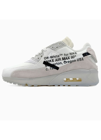 КРОСІВКИ ЖІНОЧІ NIKE OFF-WHITE X AIR MAX 90 GPX WHITE НАЙК ОФФ ВАЙТ No Brand білі демісезони (368867802)
