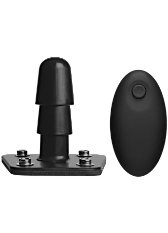 Набір для страпона Vac-U-Lock VIBRATING Dual Density ULTRASKYN Set: діаметр 3×3,8 см Doc Johnson (369953604)