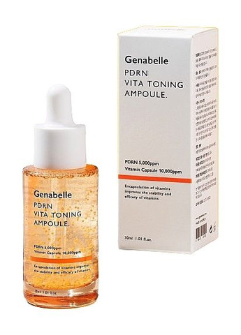 Genabelle Омолоджуюча і тонізуюча сироватка PDRN Vita Toning Ampoule 30ml (2-1137508) — Крем, Південна Корея (369789847)