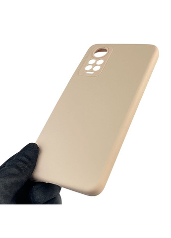 Чехол для Redmi Note 11 Pro 4G силиконовый с микрофиброй на сяоми редми нот 11 про 4г пудровый Xiaomi (366389836)