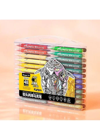 Фломастери Storage Acrylic Marker H02278 48 Colors [93563] GuangBo (399534607)