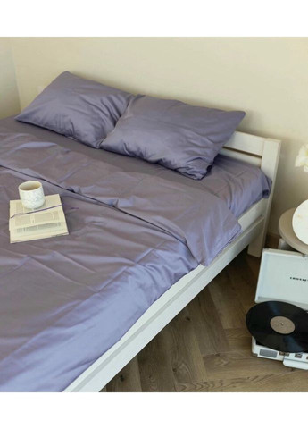 Постельное белье двуспальное Home Сатин Люкс 20929 180х215 см лавандовое DUSHKA (336327648)