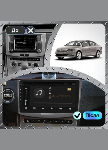 Штатна магнітола Teyes CC3 6+128 Gb 360° Volkswagen Passat 7 B7 2010-2015 10" Lesko (378900730)