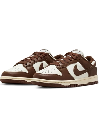 Кроссовки женские бело-коричневые DD1503-124 Nike DUNK LOW коричневые (397001418)