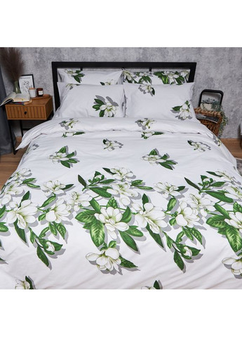 Комплект постільної білизни Бязь Gold Люкс «» King Size 220x240 наволочки 4х70х70 (MS-820007459) Moon&Star Wisteria White (356113647)