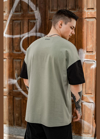 Оливковая 2 в 1 футболка + шорты трикотаж высокого качества No Brand