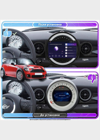 Штатная магнитола для MINI Hatch II (R56) Рестайлинг 2010-2013 экран 9" 4/32Gb 4G Wi-Fi GPS Top 2шт Lesko (336194714)