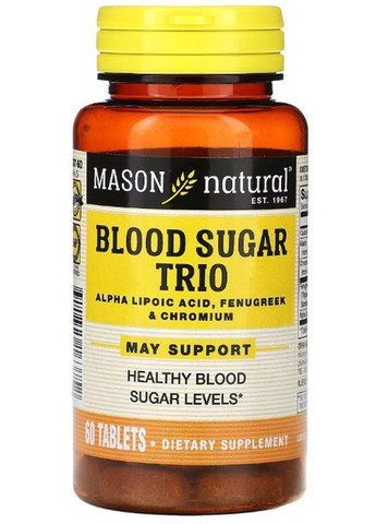 Blood Sugar Trio 60 Tabs Mason Natural (291848632)