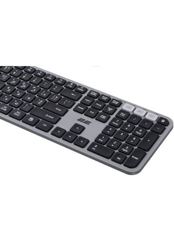 Клавіатура KS240 WL BT EN/UKR Grey (-KS240WG_UA) 2E (360423812)