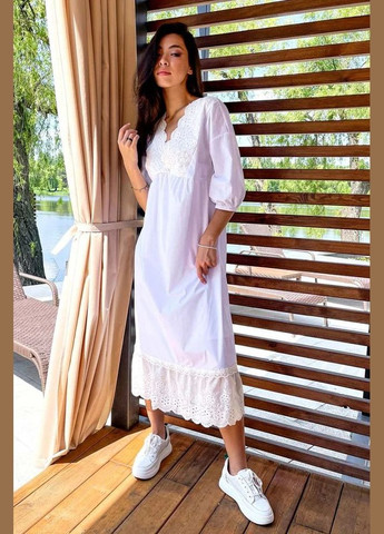 Белое повседневный, кэжуал платье Seventeen