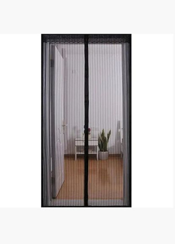 Магнітна сітка-штора проти комарів 210х100 см чорного кольору No Brand Magic Mesh (294635534)