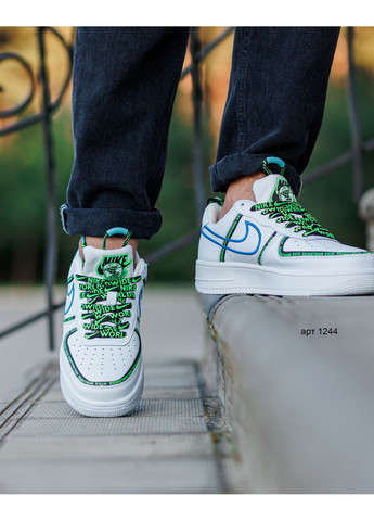 Белые демисезонные кроссовки worldwide white Nike Air Force 1 Low