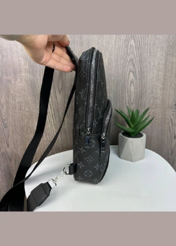 Чоловічі сумки бананка слінг чорний No Brand (314454994)