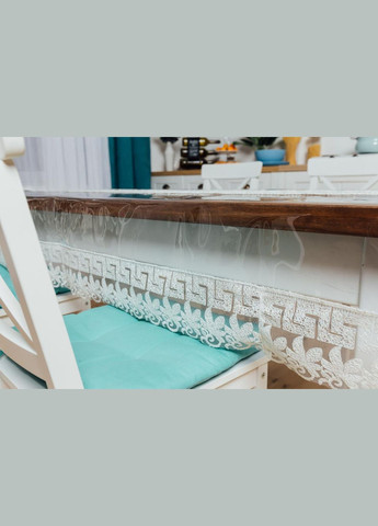 Силіконова скатертина Молочний Версаче Мереживо 150*90см Royal House (315145058)