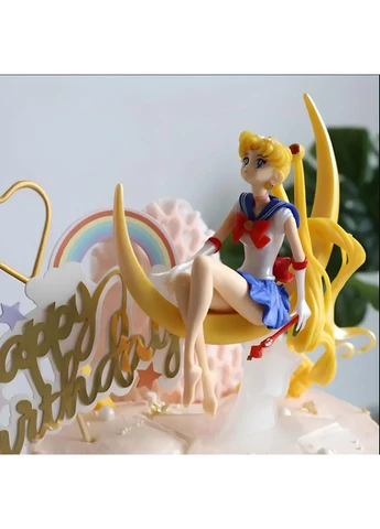 Аниме фигурка Sailor Moon сидит на Луне 15,5 см коллекционная статуэтка Усаги Цуккино из ПВХ No Brand (386339599)
