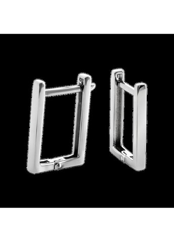 Комплект срібний Грані сережки класичні та кольє з прямокутником No Brand (362177241)