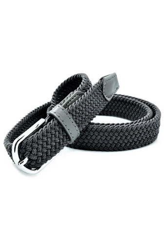 Ремінь гумовий темно-сірий для жінок з пряжкою ProDobro (364672338)