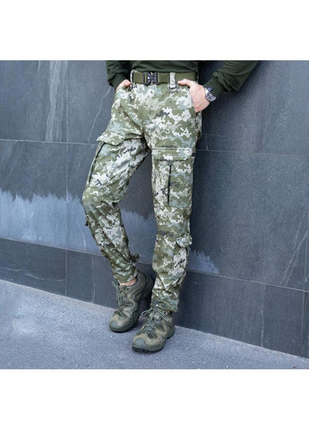 Армійські чоловічі штани Карго 9 кишень піксель No Brand (356509153)