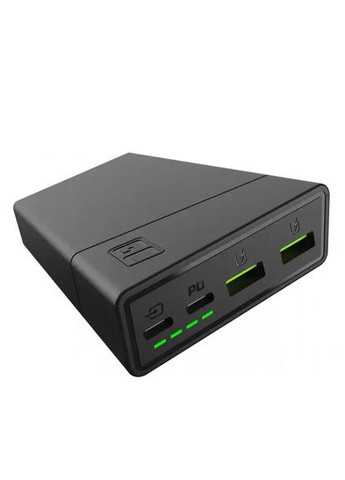 Внешний аккумулятор (павербанк) GC PowerPlay20 20000mAh, 18W Black (PBGC03) Green Cell (315503985)