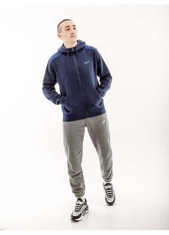 Мужская Толстовка SP FLC FZ HOODIE BB Синий Nike (282317853)