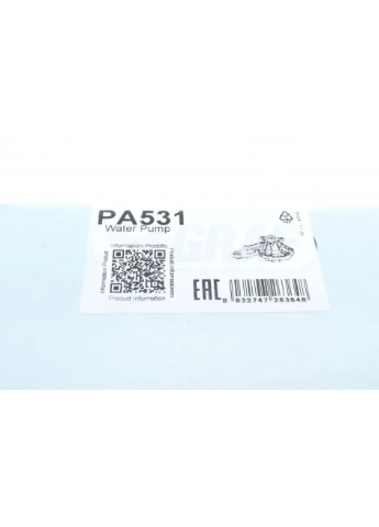 Насос воды Renault Kangoo/Master/Laguna/Megane/Opel Movano 1.8/1.9dCi/dTi/D/2.0 95-03 (R/B)(8лоп) PA531 UA63 Graf (366179492)