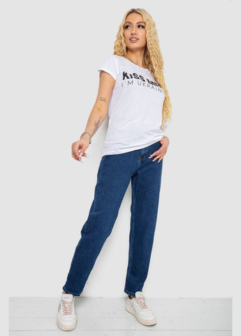 Женская футболка с патриотическим принтом, 244R2213-1 Ager - (365078134)