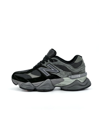 Серые демисезонные кроссовки мужские new balance 9060 black grey нью беланс 9060 No Brand